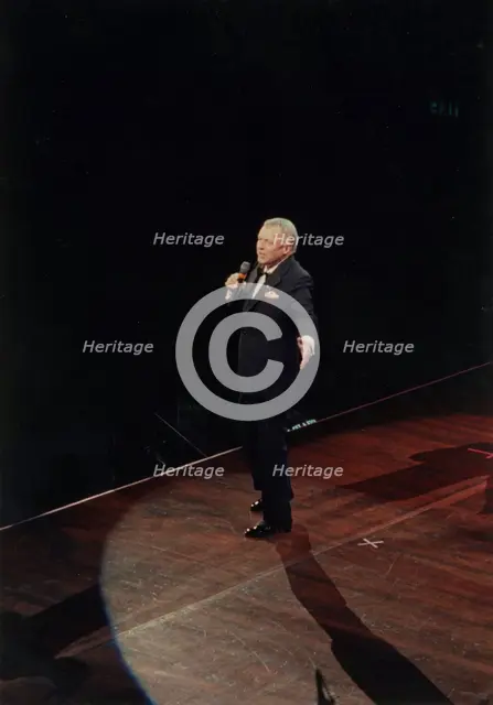 Frank Sinatra, Royal Albert Hall, London, 1989.   Creator: Brian Foskett.