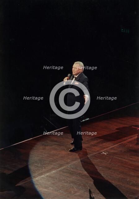 Frank Sinatra, Royal Albert Hall, London, 1989.   Creator: Brian Foskett.