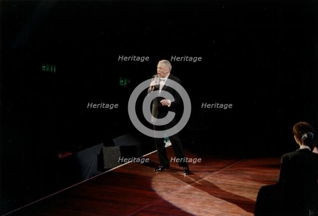 Frank Sinatra, Royal Albert Hall, London, 1989.   Creator: Brian Foskett.