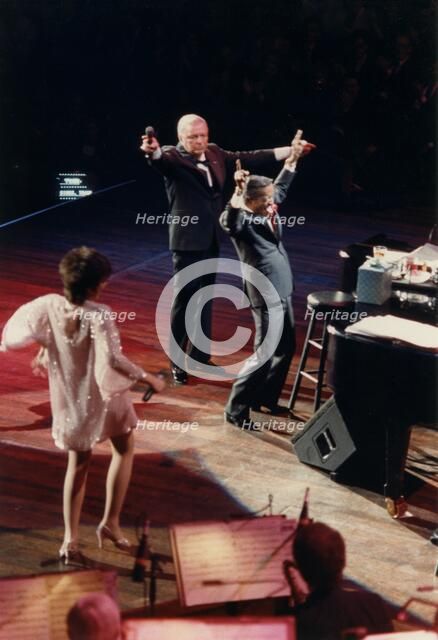 Frank Sinatra, Sammy Davis Jr, Liza Minnelli, Royal Albert Hall, London 1989. Creator: Brian Foskett.