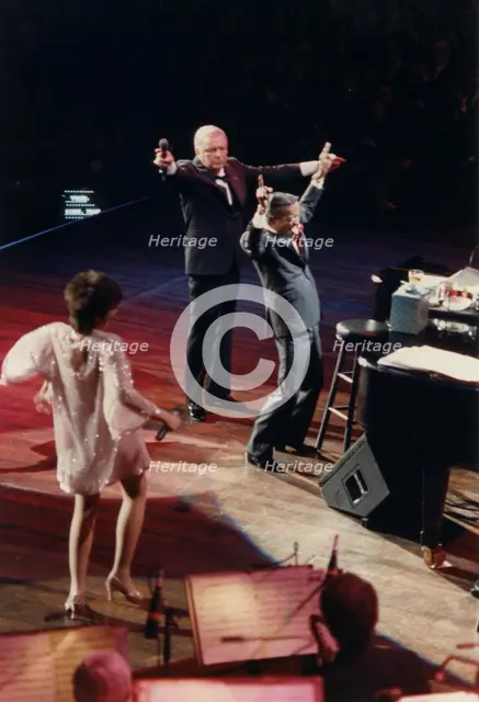 Frank Sinatra, Sammy Davis Jr, Liza Minnelli, Royal Albert Hall, London 1989. Creator: Brian Foskett.