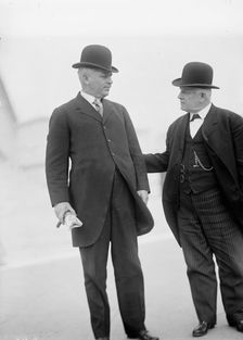 Frank Putnam Flint, Senator from California, Left, with Senator Thomas Staples..., 1913. Creator: Harris & Ewing