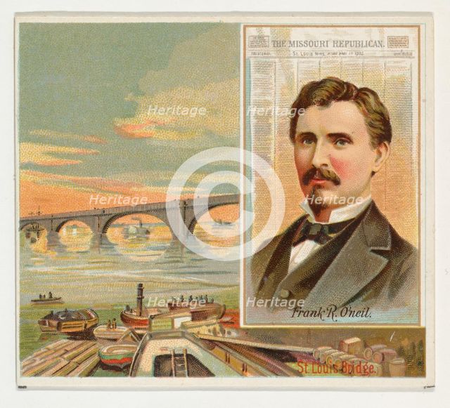 Frank R. O'Neil, The St. Louis Missouri Republican, from the American Editors series (N35)..., 1887. Creator: Allen & Ginter.