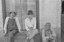 Frank Tengle, Bud Fields, and Floyd Burroughs..., Hale County, Alabama, 1936. Creator: Walker Evans