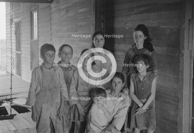 Frank Tengle family, Hale County, Alabama. Sharecroppers, 1936. Creator: Walker Evans.