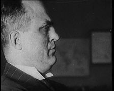 Frank Valentino Doing an Impression of Benito Mussolini (Il Duce), 1929. Creator: British Pathe Ltd