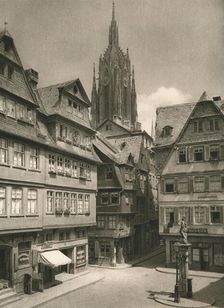 Frankfurt a. Main. Saalgasse - Cathedral Tower 1931. Artist: Kurt Hielscher