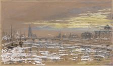 Frankfurt am Main in winter, 1897. Creator: Bernhard Mannfeld