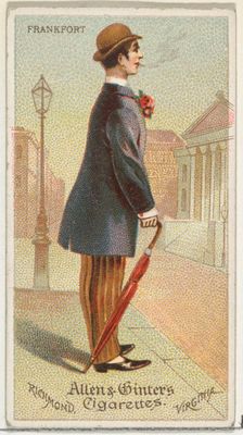 Frankfurt, from World's Dudes series (N31) for Allen & Ginter Cigarettes, 1888. Creator: Allen & Ginter
