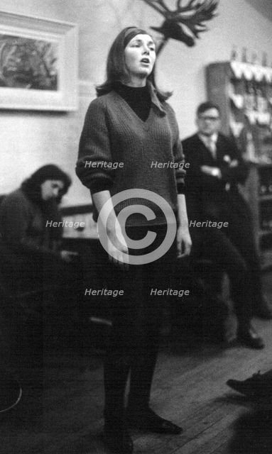 Frankie Armstrong, Cecil Sharp House, London, 1960s. Artist: Eddis Thomas
