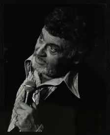 Frankie Laine on stage at the Forum Theatre, Hatfield, Hertfordshire, 10 May 1982. Creator: Denis Williams