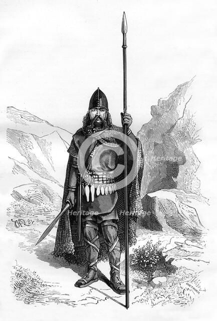 Frankish chief, c5th century (1882-1884).Artist: Dietrich