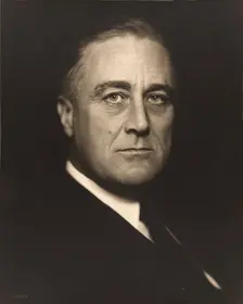 Franklin D. Roosevelt, about 1932. Creator: Vincenzo Laviosa