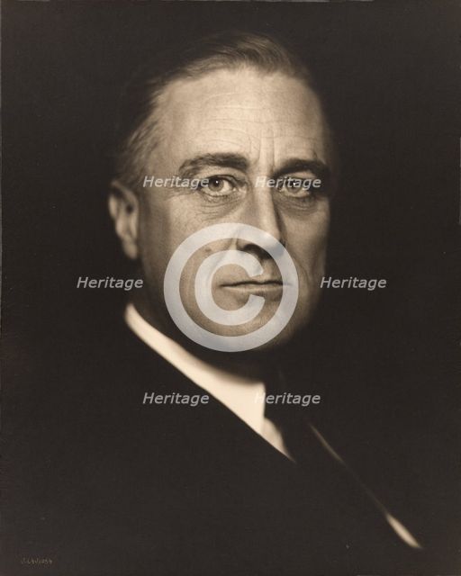 Franklin D. Roosevelt, about 1932. Creator: Vincenzo Laviosa.