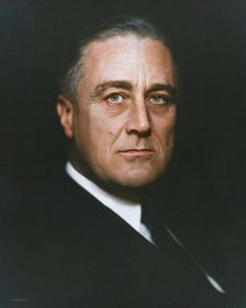 Franklin D. Roosevelt, about 1932. Creator: Vincenzo Laviosa