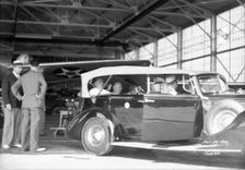 Franklin D. Roosevelt at Langley Research Center, Virginia, USA, July 29, 1940. Creator: NASA