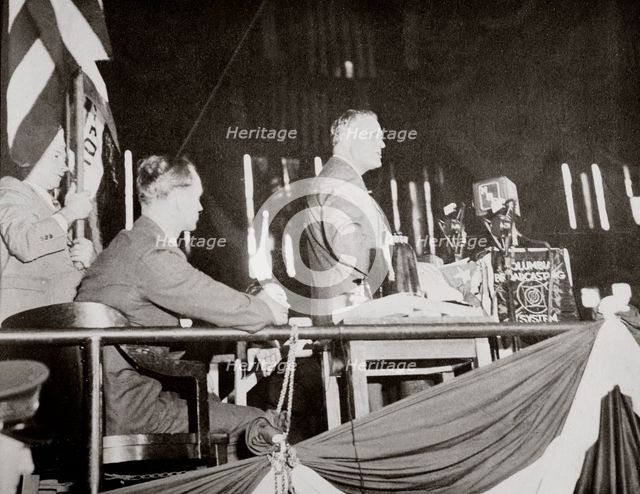 Franklin D Roosevelt at the Democratic Party Convention, Chicago, Illinois, USA, 1933. Artist: Unknown