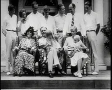 Franklin D Roosevelt, One of the Democratic Presidential Candidates, and Family, 1932. Creator: British Pathe Ltd