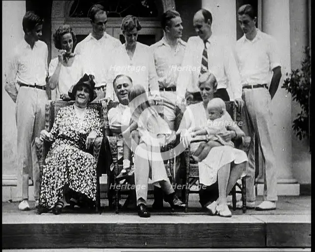 Franklin D Roosevelt, One of the Democratic Presidential Candidates, and Family, 1932. Creator: British Pathe Ltd.
