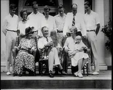 Franklin D Roosevelt, One of the Democratic Presidential Candidates, and Family, 1932. Creator: British Pathe Ltd