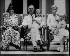 Franklin D Roosevelt, One of the Democratic Presidential Candidates, and Family, 1932. Creator: British Pathe Ltd