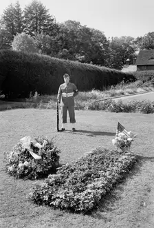 Franklin D. Roosevelt, residence in Hyde Park, New York, 1945. Creator: Gottscho-Schleisner, Inc