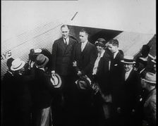 Franklin D Roosevelt Talking To the Press, 1932. Creator: British Pathe Ltd