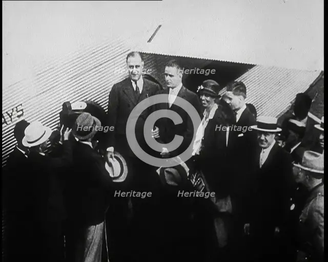 Franklin D Roosevelt Talking To the Press, 1932. Creator: British Pathe Ltd.