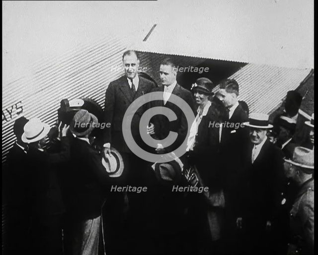 Franklin D Roosevelt Talking To the Press, 1932. Creator: British Pathe Ltd.