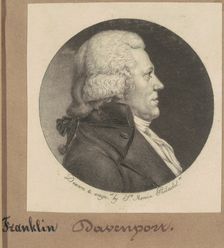 Franklin Davenport, 1798. Creator: Charles Balthazar Julien Févret de Saint-Mémin