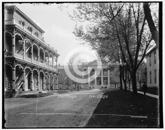 Franklin Hall, Soldiers' Home, Dayton, Ohio, c1902. Creator: William H. Jackson.