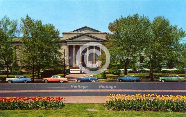 Franklin Institute and Planetarium, Philadelphia, Pennsylvania, USA, 1955. Artist: Unknown