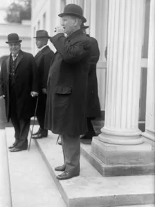 Franklin K. Lane, left, 1913. Creator: Harris & Ewing