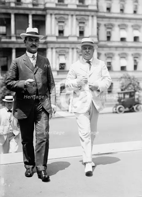 Franklin K. Lane, right, 1914.  Creator: Harris & Ewing.