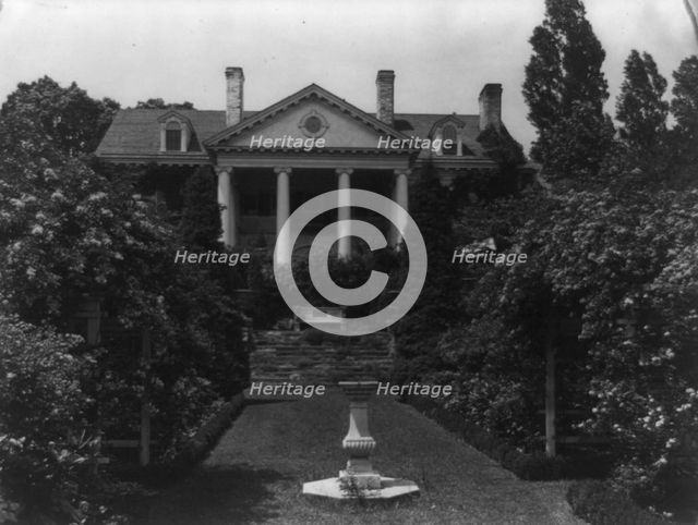 Franklin McFadden home, Radnor Valley Farm, Rosemont, Pennsylvania, 1919. Creator: Frances Benjamin Johnston.