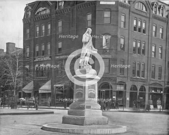 Franklin Statue, Washington DC, USA, c1900. Creator: Unknown.