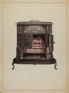 Franklin Stove, 1938. Creator: J. Howard Iams