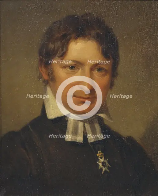 Frans Mikael Franzén, 1772-1847, Bishop, Poet, 1828. Creator: Johan Gustaf Sandberg.