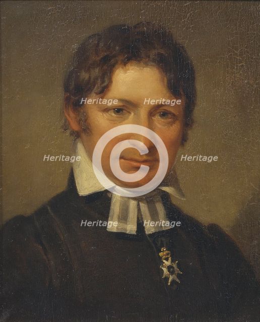 Frans Mikael Franzén, 1772-1847, Bishop, Poet, 1828. Creator: Johan Gustaf Sandberg.