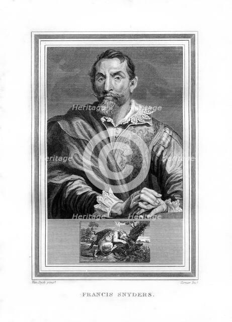 Frans Snyders, Flemish Baroque era painter, (1825).Artist: John Corner