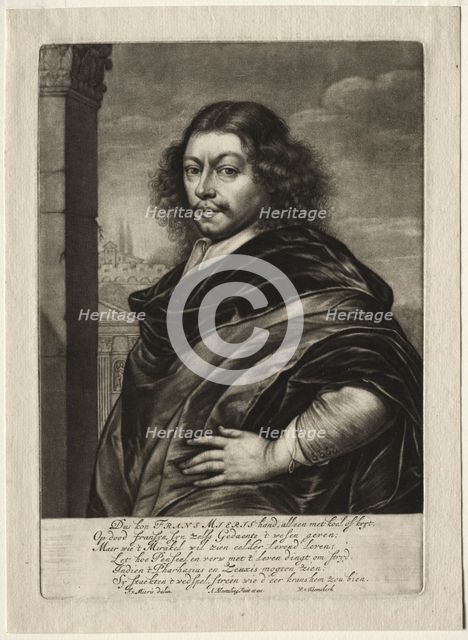 Frans van Mieris I. Creator: Abraham Blooteling (Dutch, 1640-1690); Abraham Blooteling (Dutch, 1640-1690); Frans I van Mieris (Dutch, 1635-1681).