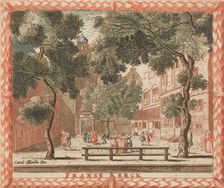 Franse Kerck in: Tooneel Der Voornaamste Nederlands Huizen, En Lust Hoven, Naar T Leven ..., n.d.. Creator: Unknown