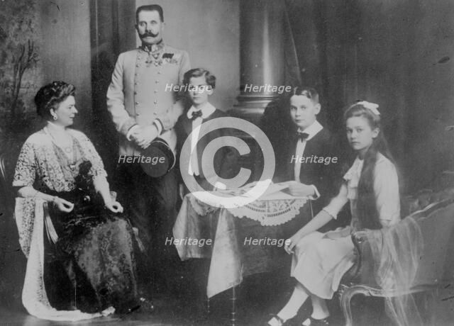 Franz Ferd. & family, between c1910 and c1915. Creator: Bain News Service.