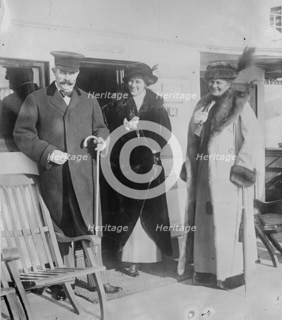 Franz Ferd[inand] of Austria, Countess Hohenberg, Countess Baillet de Latour, 1913. Creator: Bain News Service.