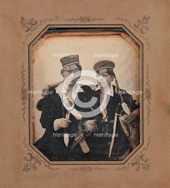 Franz Friedrich (né Melnik Böhmen) and Friend, 1840s. Creator: Unknown.