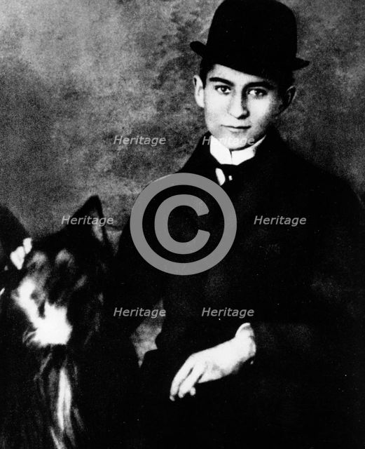Franz Kafka (1883-1924), Czech writer, as a university student, 1913. Creator: Unknown.