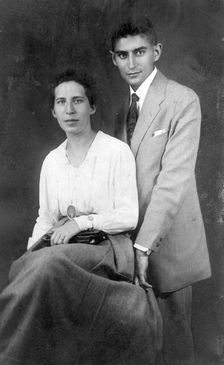 Franz Kafka and Felice Bauer , 1917. Creator: Anonymous