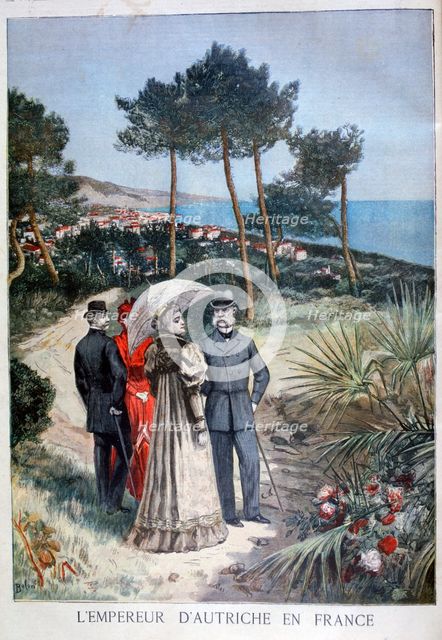 Franz Joseph I, Emperor of Austria, on a visit to France, 1894. Artist: Jose Belon