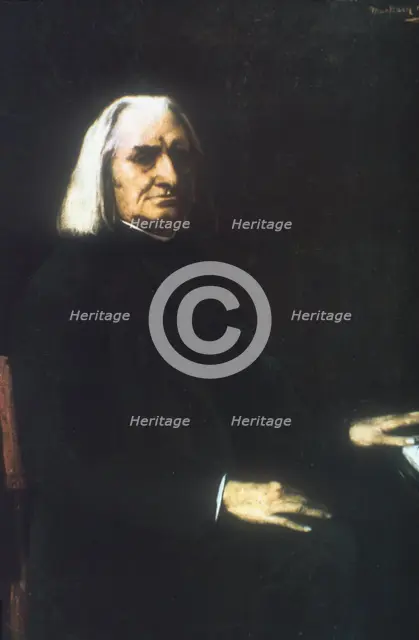 'Franz Liszt', 1886. Artist: Mihaly Munkacsy