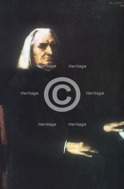 'Franz Liszt', 1886. Artist: Mihaly Munkacsy